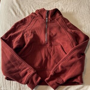 Red Half-Zip Sweatshirt